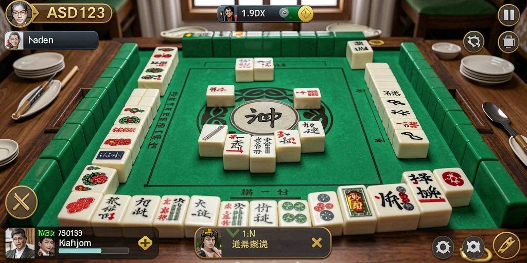 Gameplay menarik dan menantang di ASD123 Mahjong.