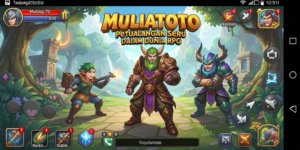 Gameplay seru MULIATOTO dengan aksi RPG yang menegangkan.