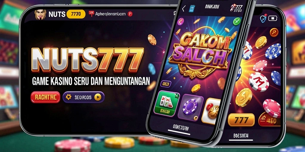 Screenshot utama NUTS777 menampilkan pengalaman bermain Kasino yang mengasyikkan.